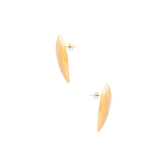 Heaven Mayhem Amour Earrings in Gold New Womens Heart Jewelry Clip Ons - Picture 3 of 11